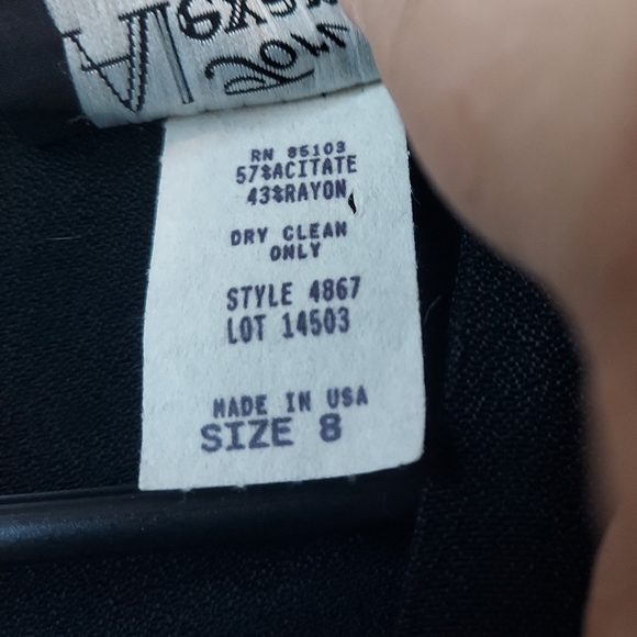 Vintage 80s Tori Alexander Business Dress Size 8 - Picture 3 of 12